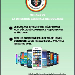 MESSAGE DE LA DIRECTION GENERALE DES DOUANES