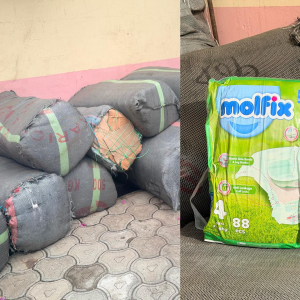 Lutte contre la contrebande : 2140 paquets de couches jetables saisis au Sud-Ouest